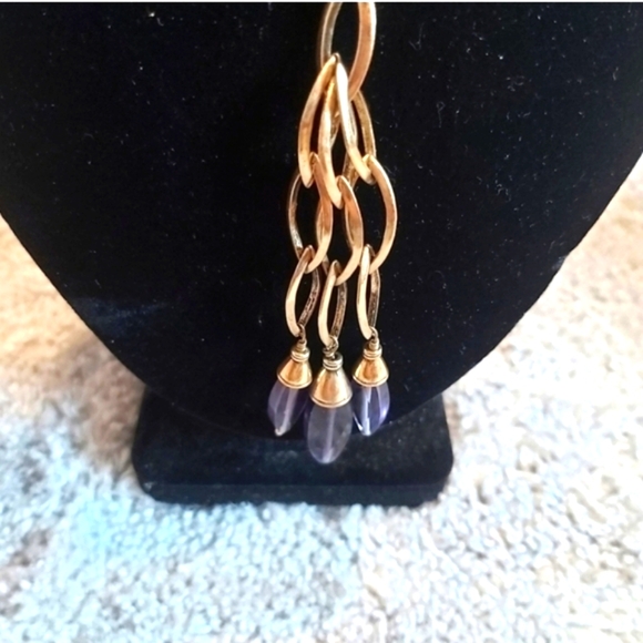 PILGRIM PK PENDULUM GOLD PLATED HANDMADE NECKLACE - Picture 3 of 7